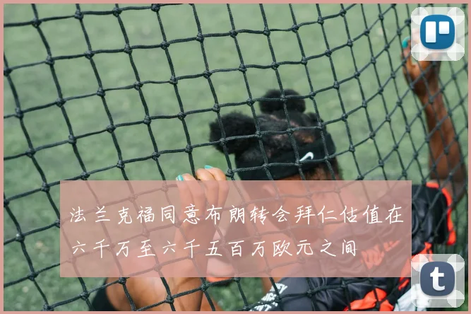 法兰克福同意布朗转会拜仁估值在六千万至六千五百万欧元之间